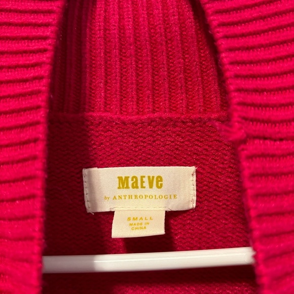 Anthropologie Maeve Crystal Mock Neck Sweater Pink - Picture 10 of 10